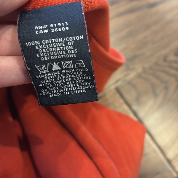 Robert Graham Mens Orange half zip pullover - Picture 5 of 6